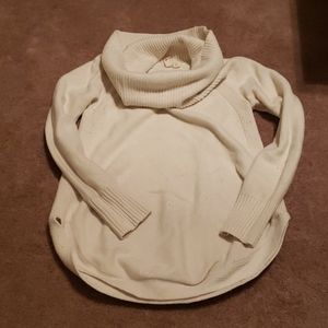 White Moth Cowlneck Sweater